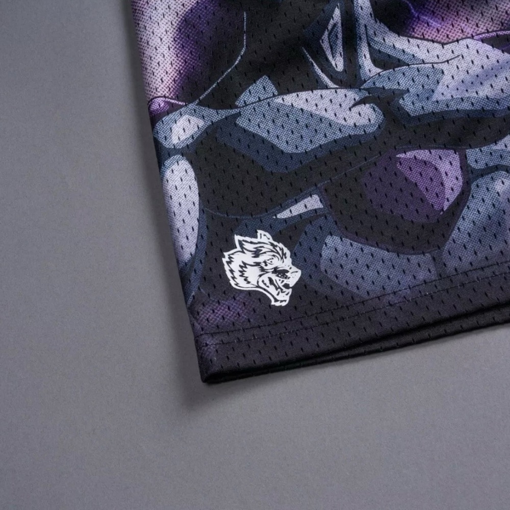 FRIEZA & GOKU MESH SHORTS IN BLACK